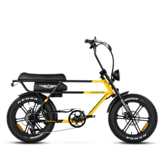 cruiser series chopptan m70 ebike in yellow