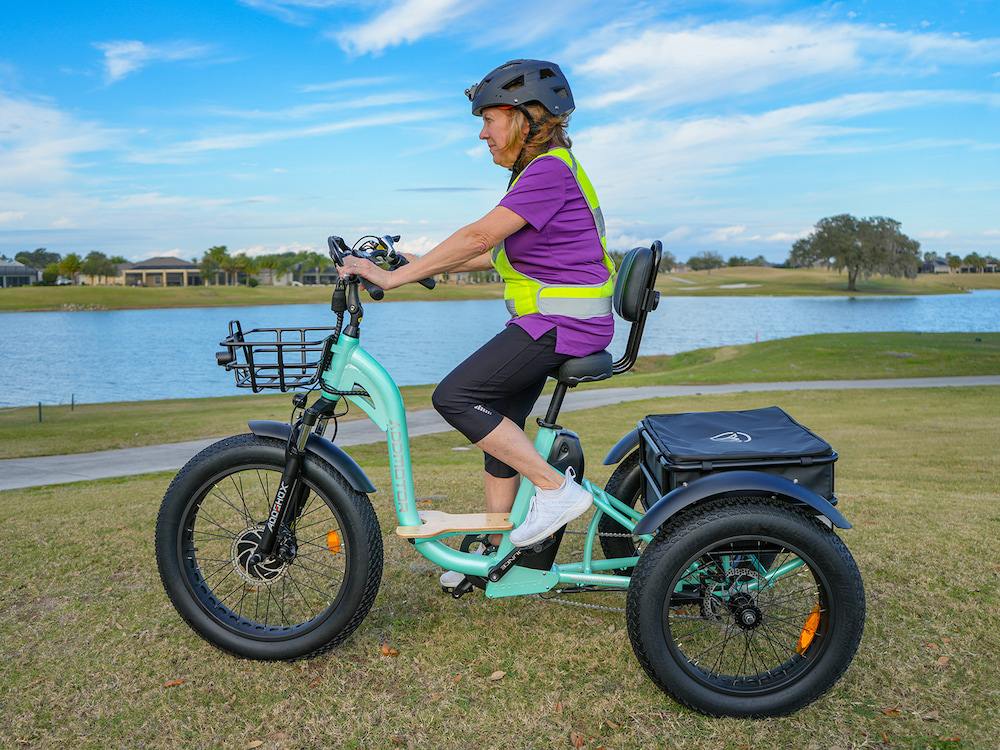 Motan Electric Trike Grandtan M-340 Electric Tricycle for Adults Cyan Green